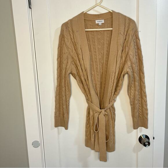 Evereve Cable Knit Cardigan Sweater - Picture 1 of 12